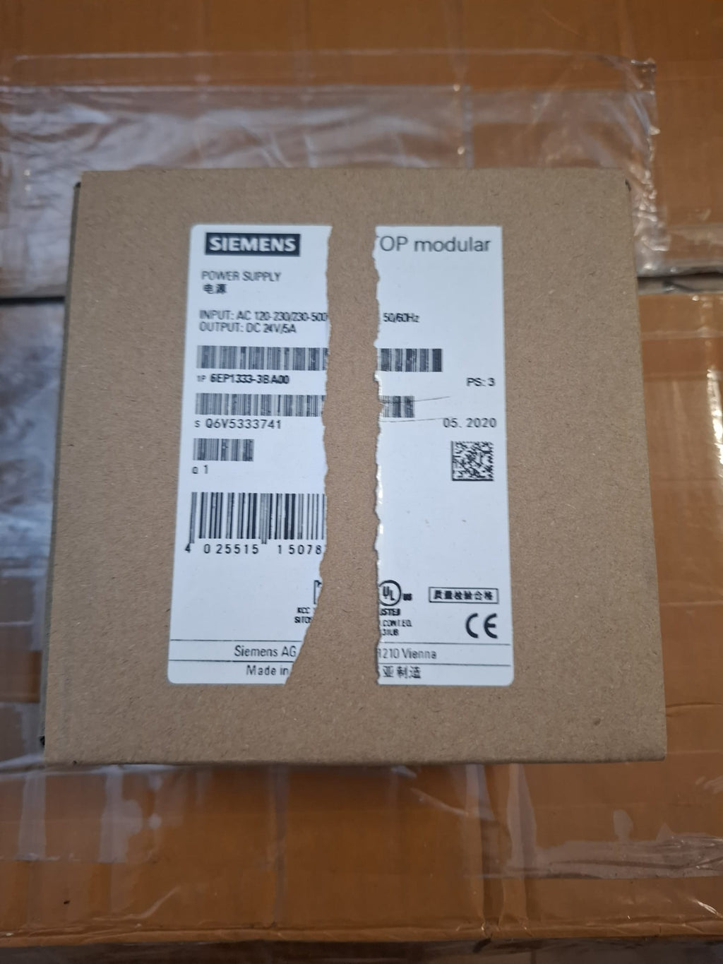 Sursa de Alimentare Tablou Siemens SITOP Modular 24V 5A 6EP1333-3BA00