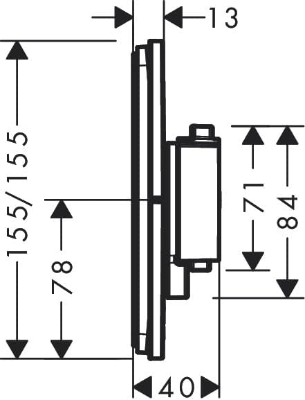 Hansgrohe ShowerSelect Comfort E - termostat încastrat 15572000
