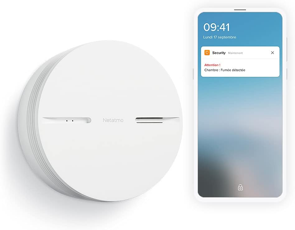Detector inteligent de fum Netatmo