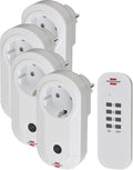 Set de comutare wireless Brennenstuhl RC CE1 4001, pachet de 4 prize wireless