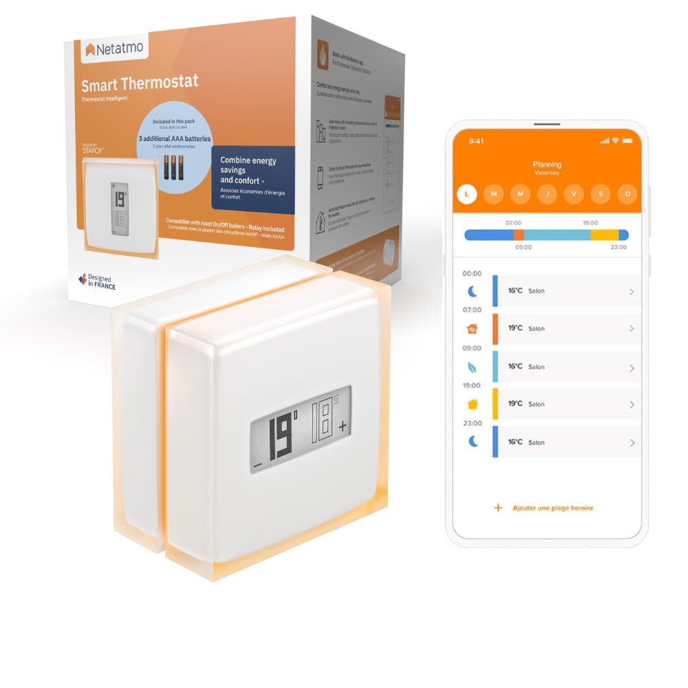 Termostat inteligent Netatmo NTH01-EN-EU