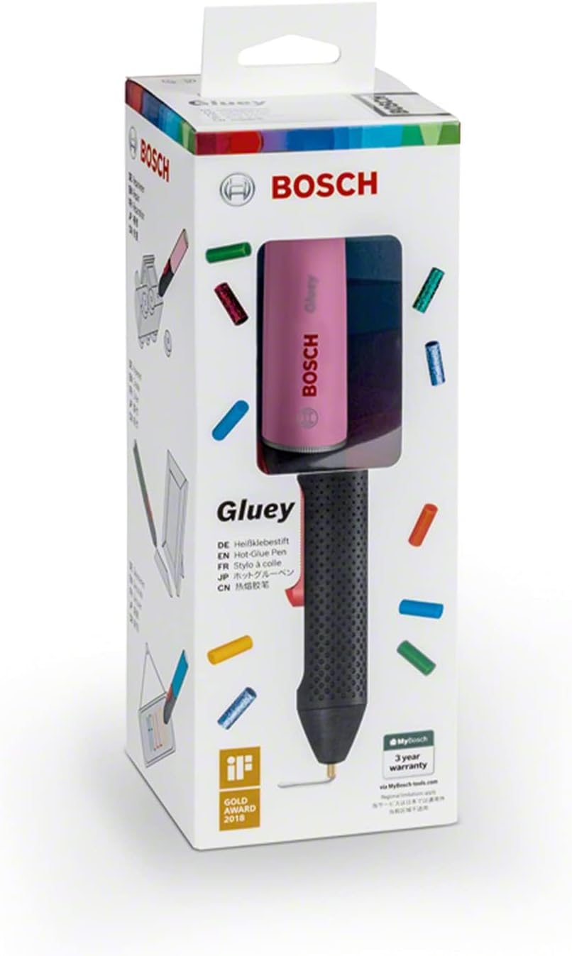 Stilou de lipit Bosch Gluey, roz cupcake