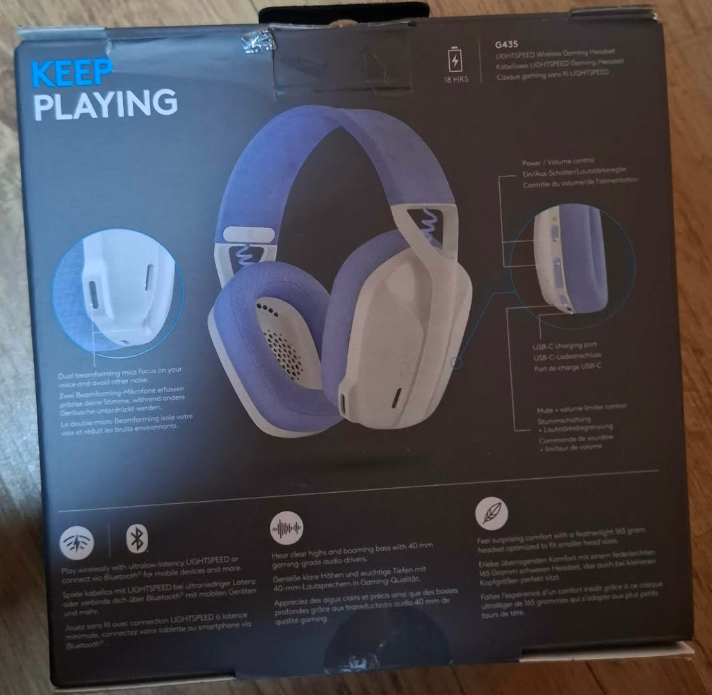 Casti Logitech G435 Alb-mov