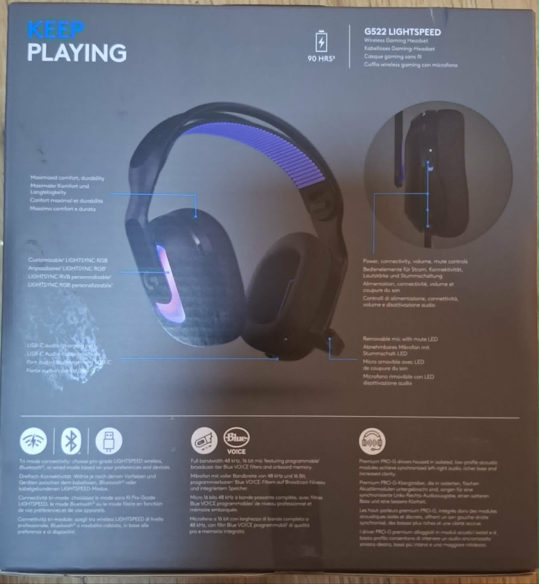 Casti Logitech G522