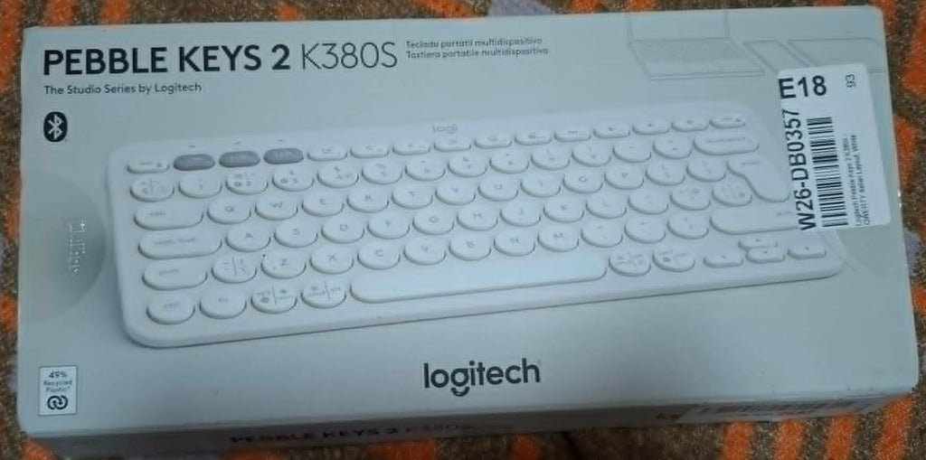 Tastatura Logitech PEBBLE KEYS 2 K380s Alb