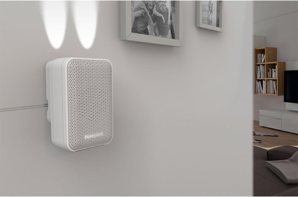 Sonerie Honeywell Home DW313S seria 3 cu fir și lumină LED (alb)