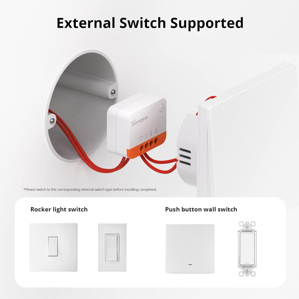 SONOFF ZBMINIL2 Zigbee Smart Switch, pachet de 4 comutatoare inteligente