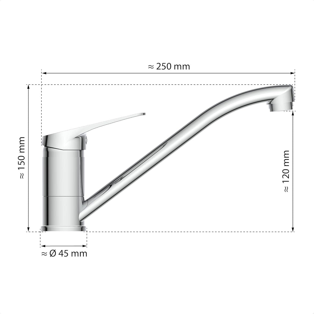 Baterie chiuvetă bucătărie EISL SPEED, NI182SCR