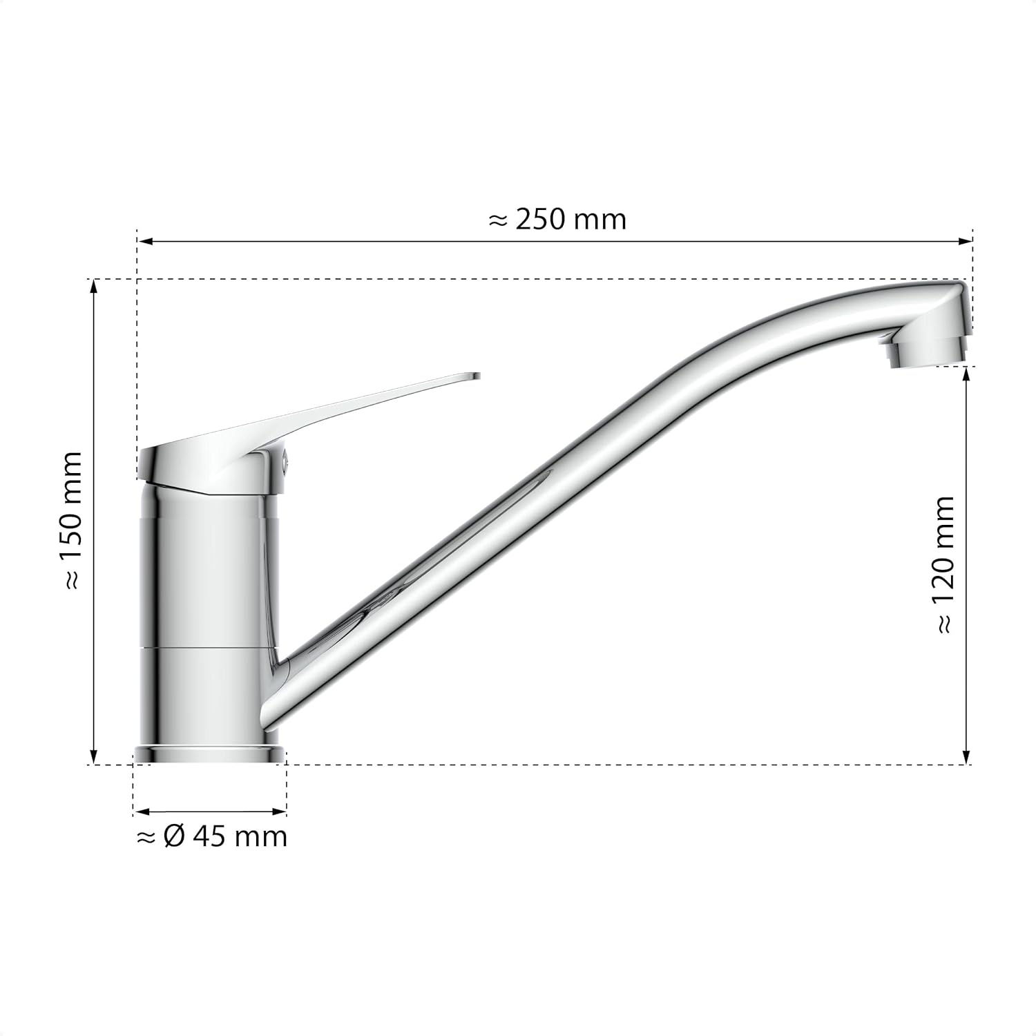 Baterie chiuvetă bucătărie EISL SPEED, NI182SCR