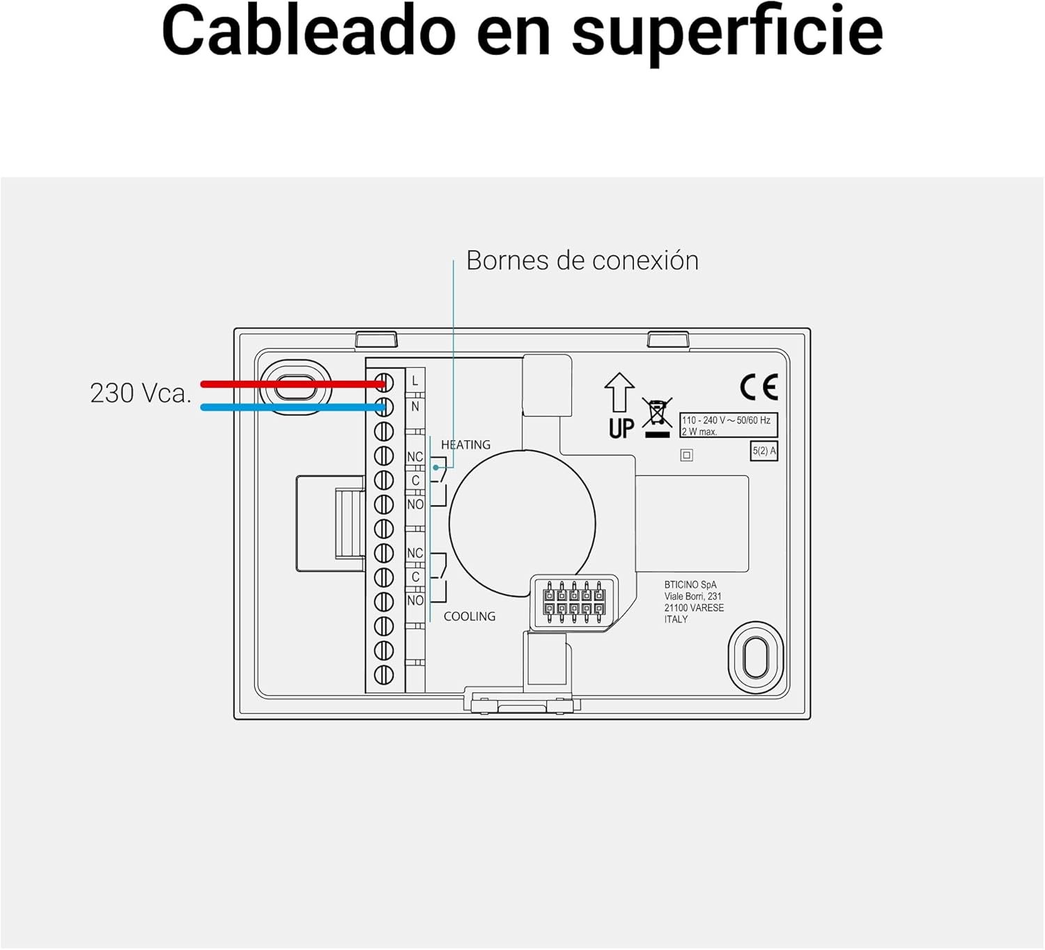 Termostat Conectat Bticino Smarther2 with Netatmo incastrat