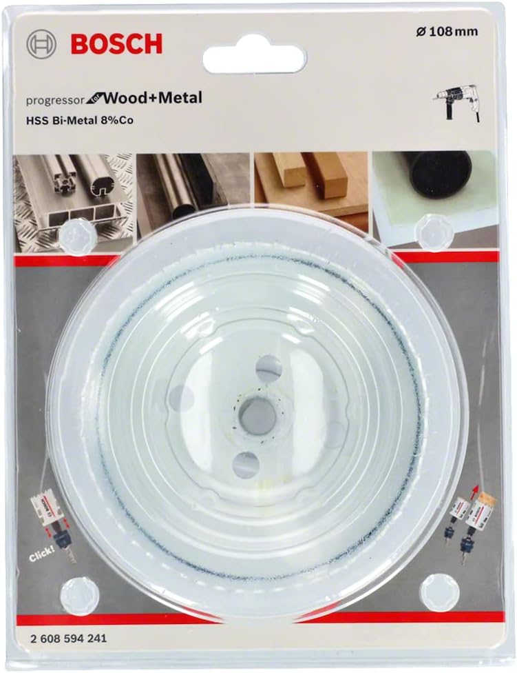 Carota progresiva pentru metal si lemn diametru 108 mm