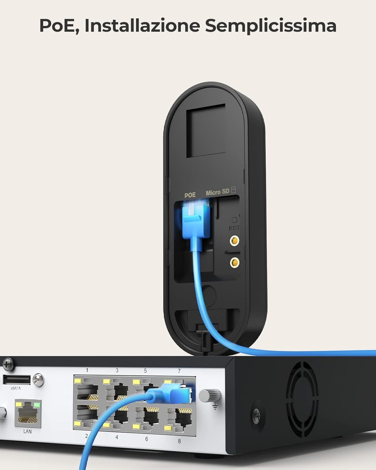 Videointerfon Reolink PoE cu fir de 5MP D340P