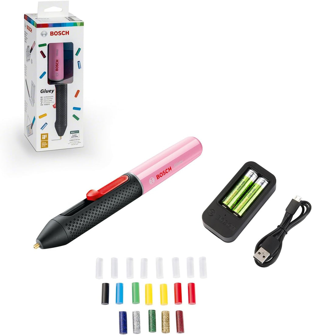 Stilou de lipit Bosch Gluey, roz cupcake
