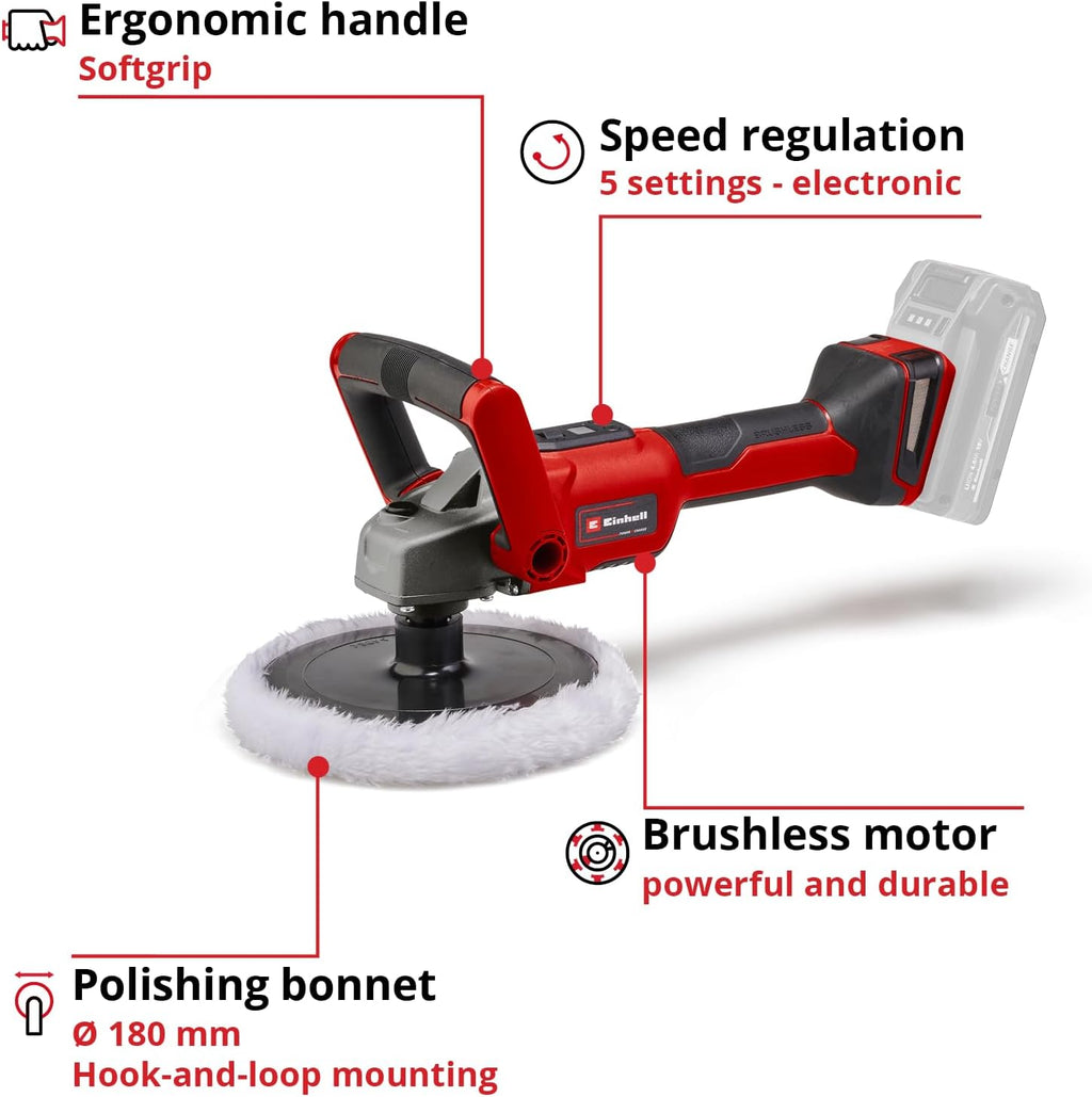 Mașină de șlefuit/polizor fără fir Einhell CE-CP 18/180 Li E-Solo Power X-Change