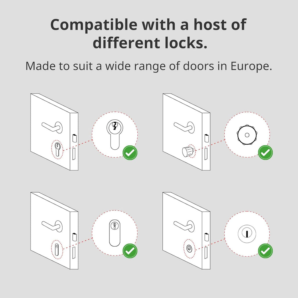 Încuietoare inteligentă Wi-Fi SwitchBot cu tastatură touchscreen pentru usa