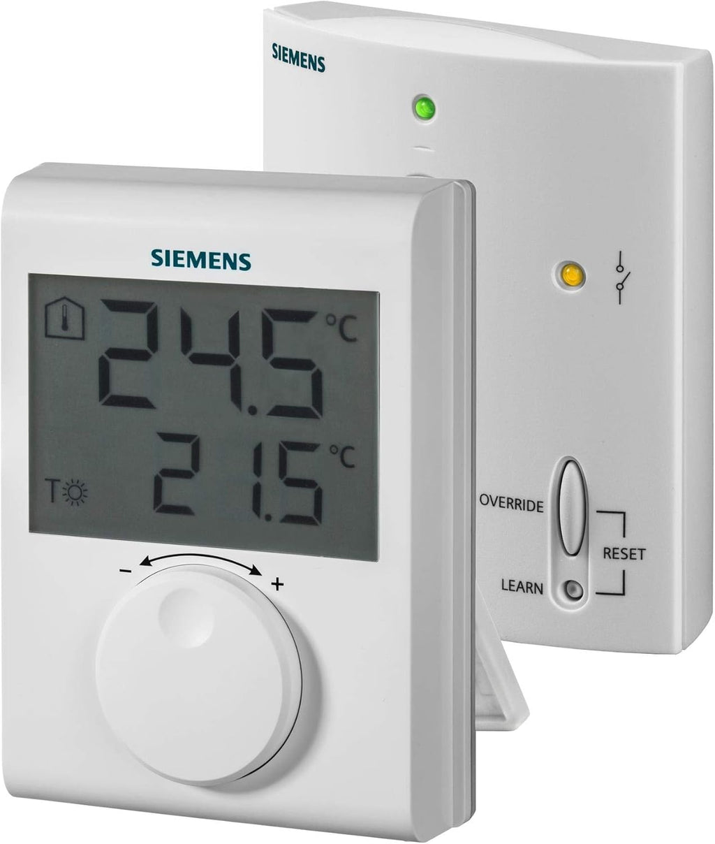 SIEMENS - Set termostat de cameră wireless RDH100RF/SET (emițător și receptor)