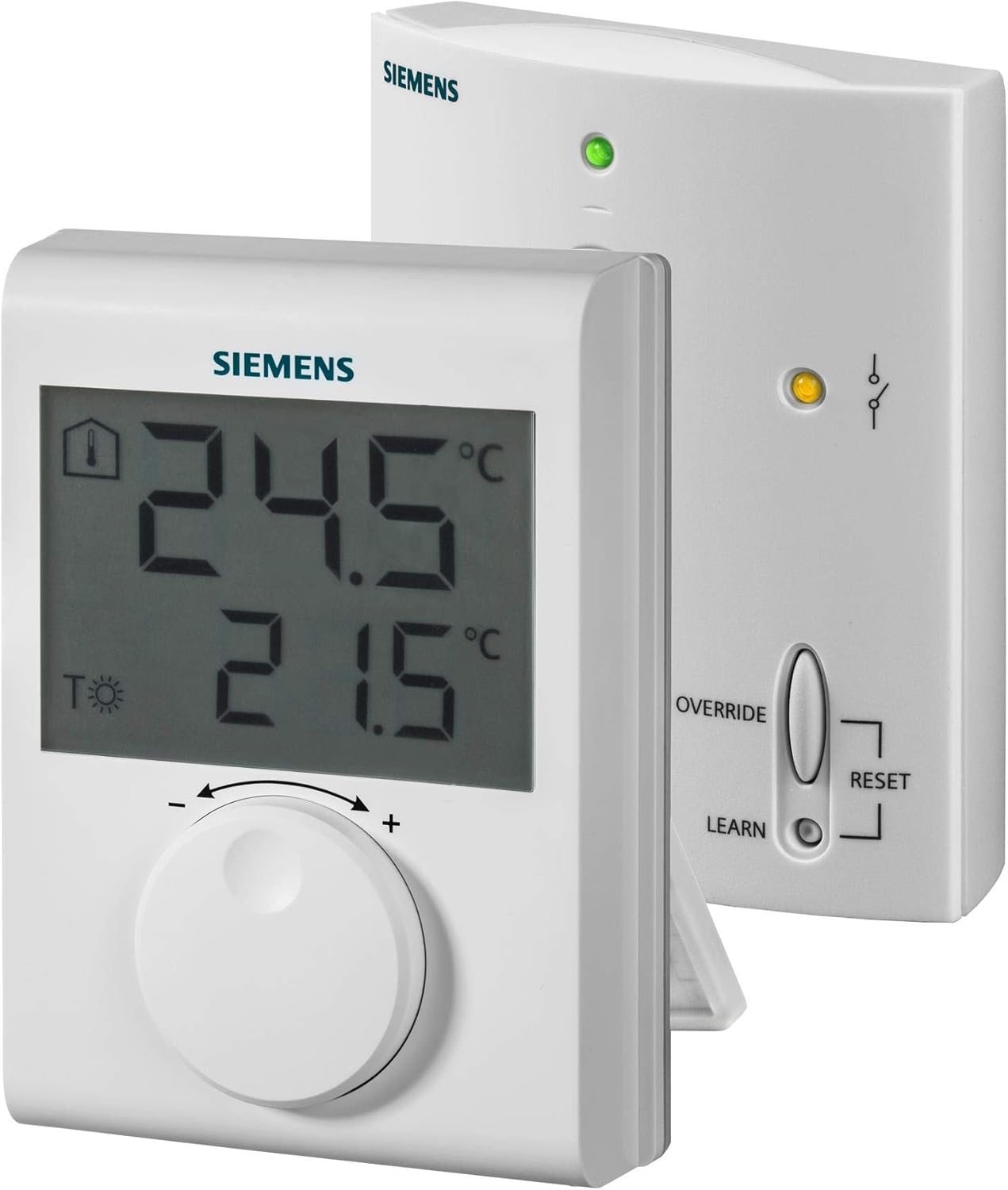 SIEMENS - Set termostat de cameră wireless RDH100RF/SET (emițător și receptor)