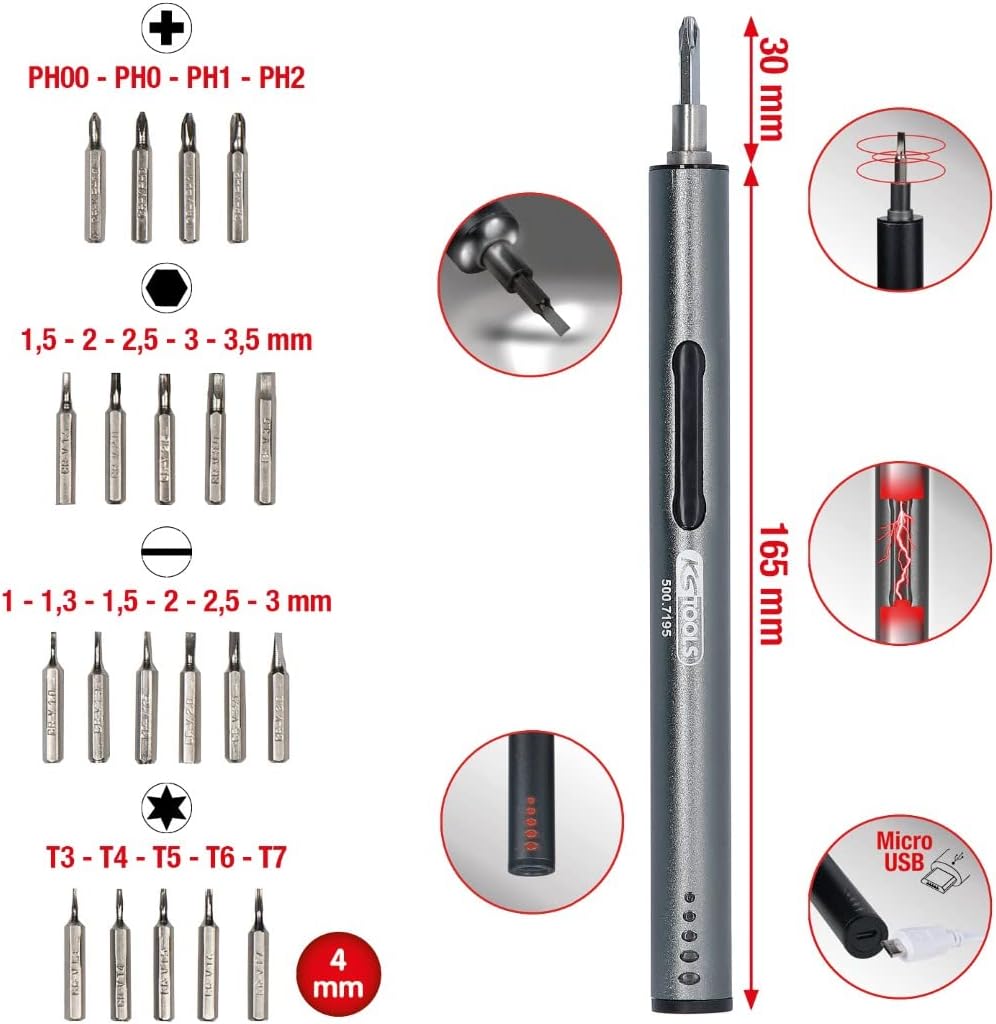Surubelnita Electrica Precizie KS Tools 500.7195 USB