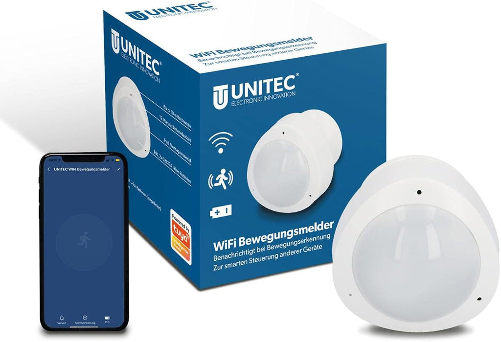 Detector de mișcare cu infraroșu WiFi UNITEC cu alarmă