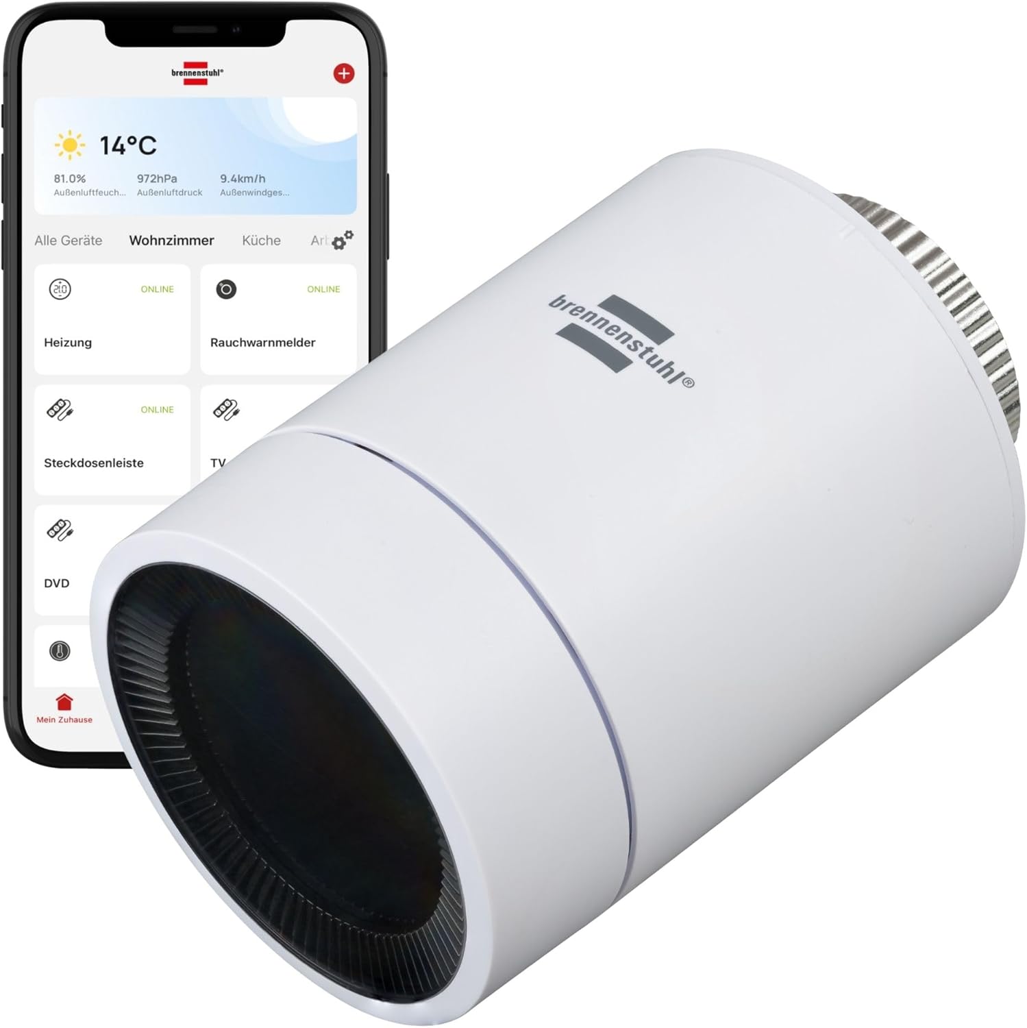 Termostat pentru radiator Brennenstuhl Connect Zigbee HT CZ 01
