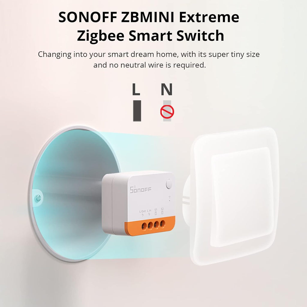 SONOFF ZBMINIL2 Zigbee Smart Switch, pachet de 4 comutatoare inteligente