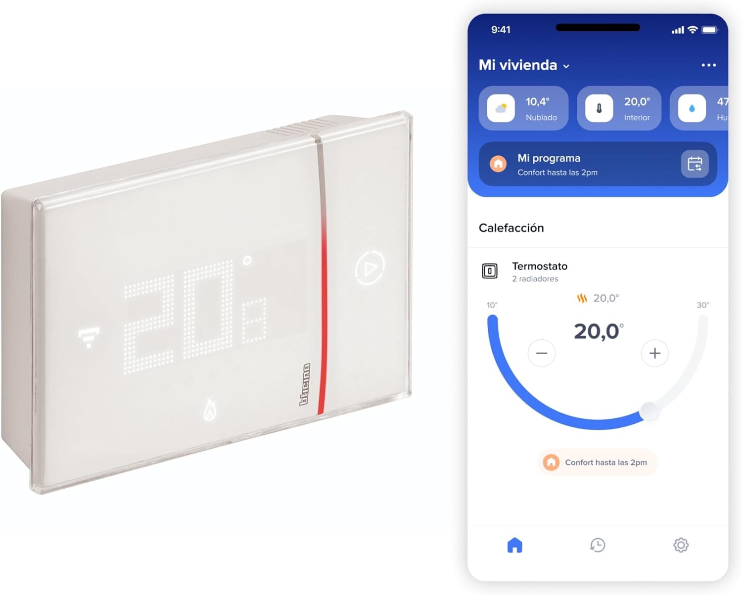 Termostat Conectat Bticino Smarther2 with Netatmo incastrat