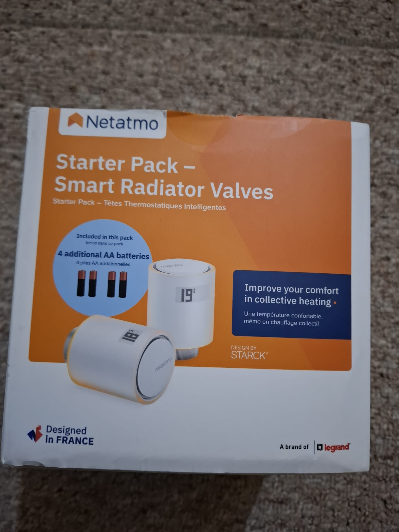Pachet de pornire Netatmo - Valvă termostatică inteligentă pentru calorifer