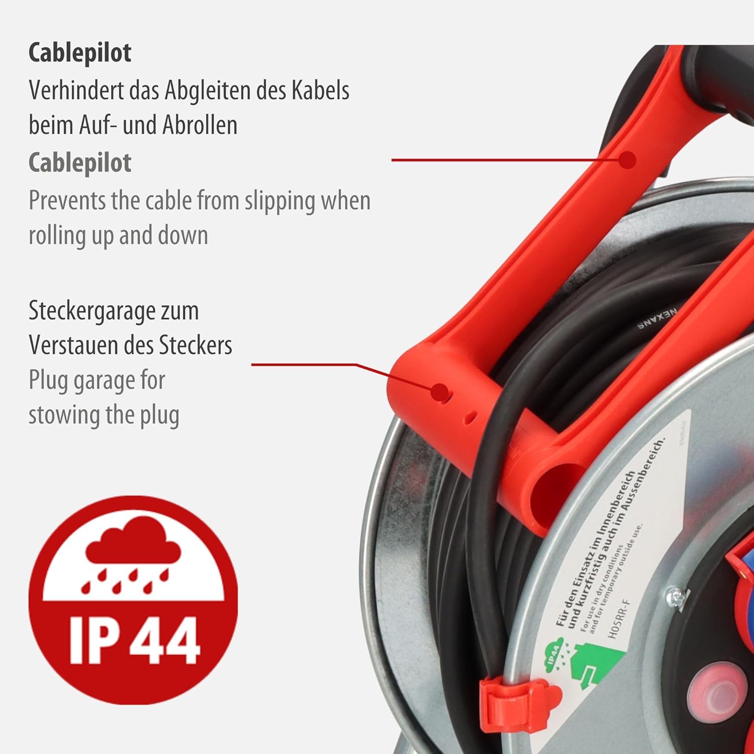 Brennenstuhl Garant S IP44 Tambur cablu prelungitor, 25m