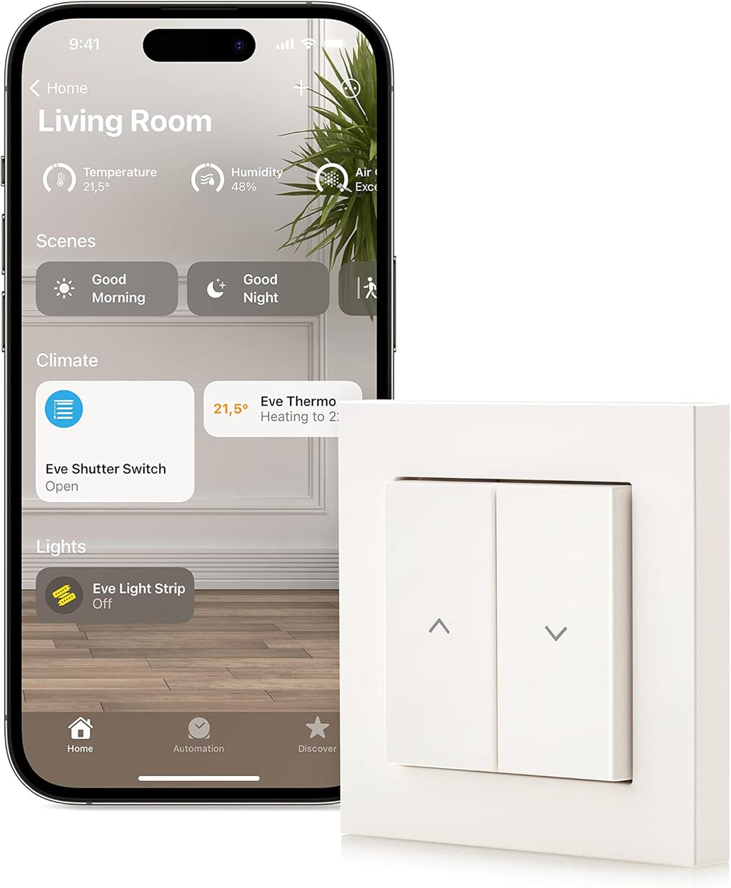 Comutator Eve Shutter (Apple Home)
