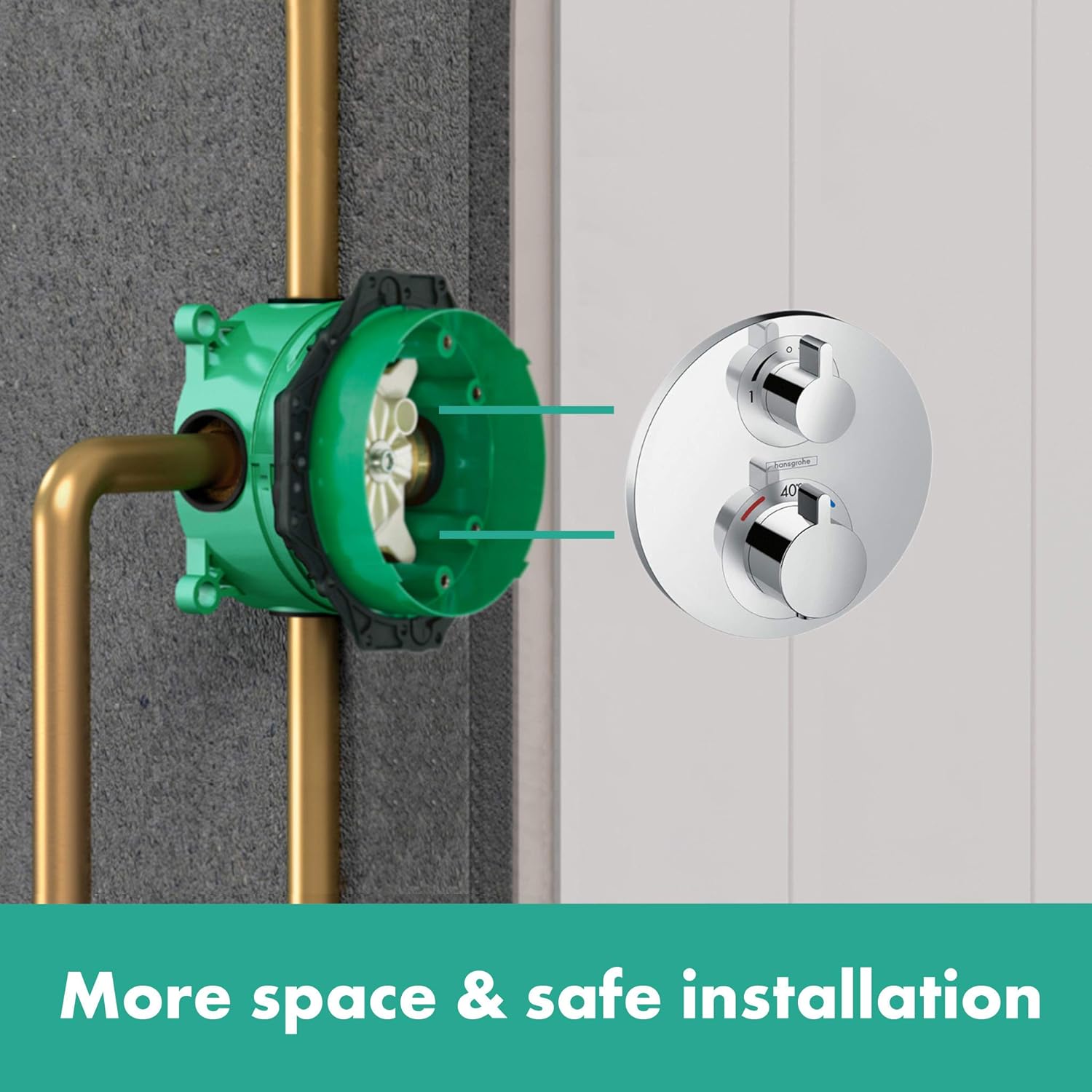 Hansgrohe Ecostat S - Termostat încastrat, 15758000