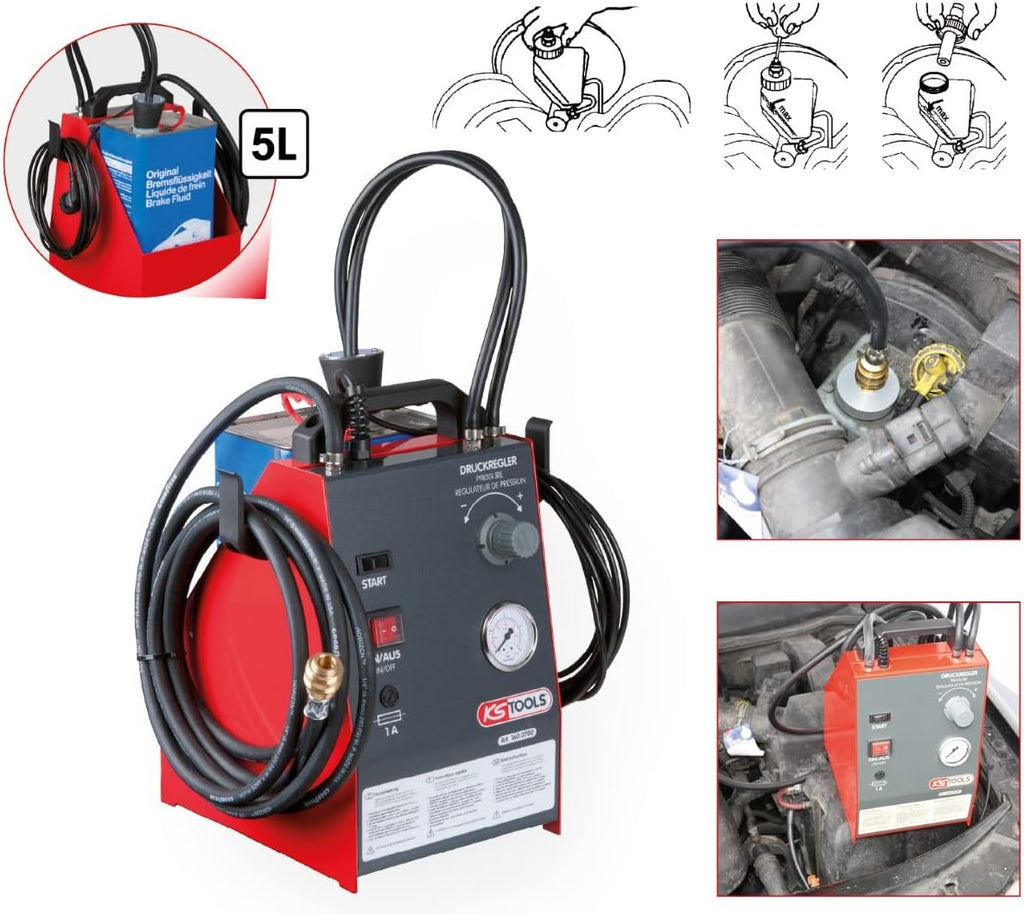 KS TOOLS 160.0700 - Aparat pentru intretinere sistem franare