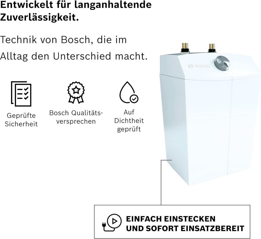 Boiler Electric Sub Chiuveta Bosch Tronic Store Compact TR1500 TOR 5 T 5L 1.8kW
