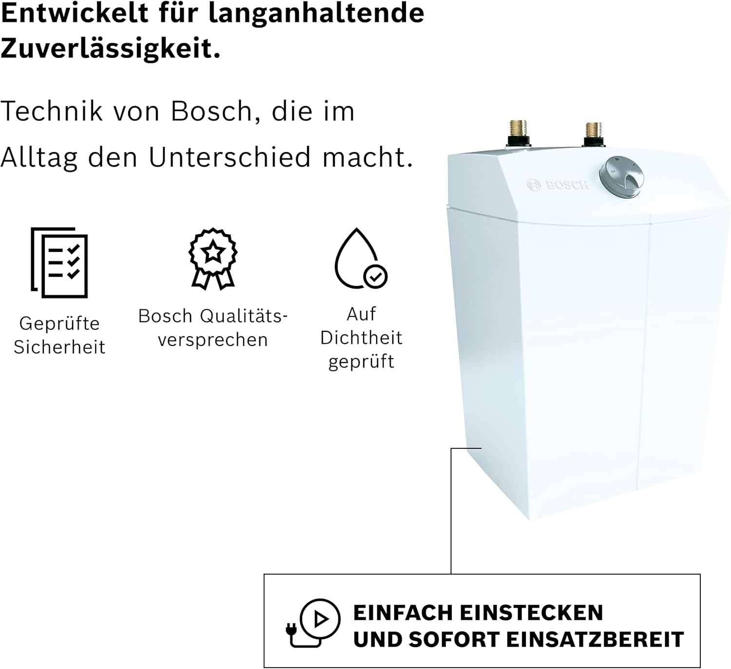Boiler Electric Sub Chiuveta Bosch Tronic Store Compact TR1500 TOR 5 T 5L 1.8kW