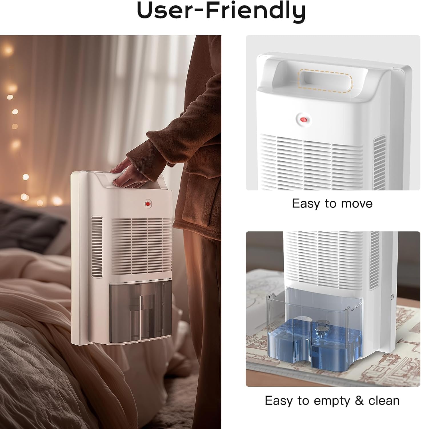 Dezumidificator electric pentru subsol, 2200 ml