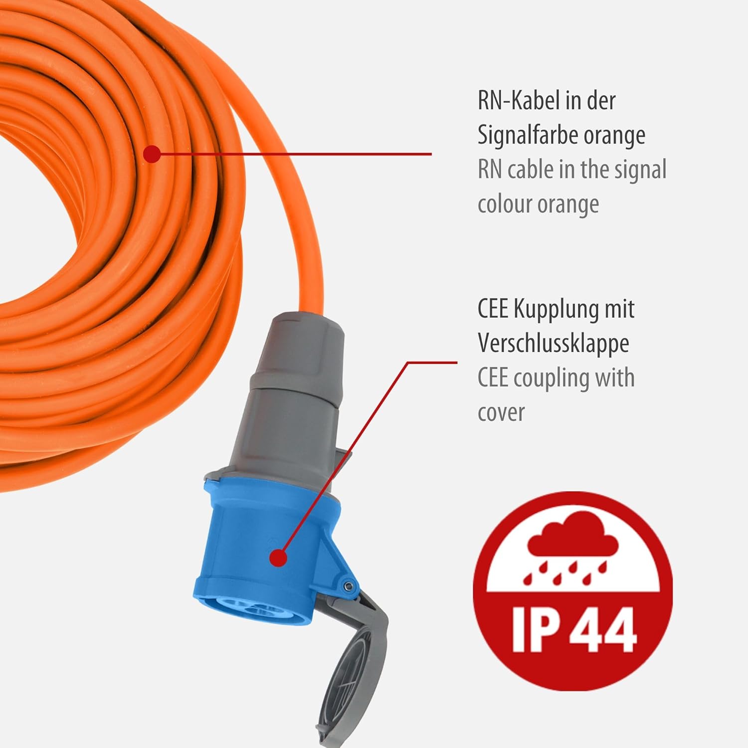 Cablu prelungitor Brennenstuhl CEE 230V, 25 m, 1167650625
