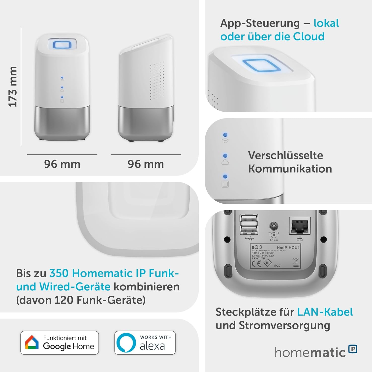 Unitate de control Homematic IP Home 160322A0