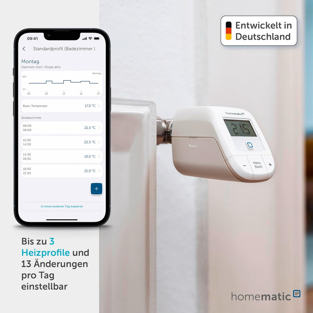 Termostat de calorifer Homematic IP – Basic, Smart Home 153412A3