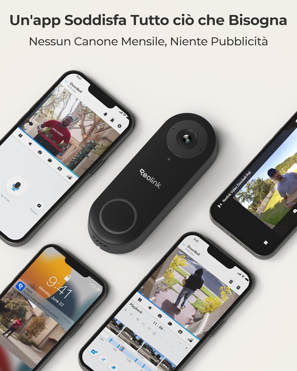 Videointerfon Reolink PoE cu fir de 5MP D340P