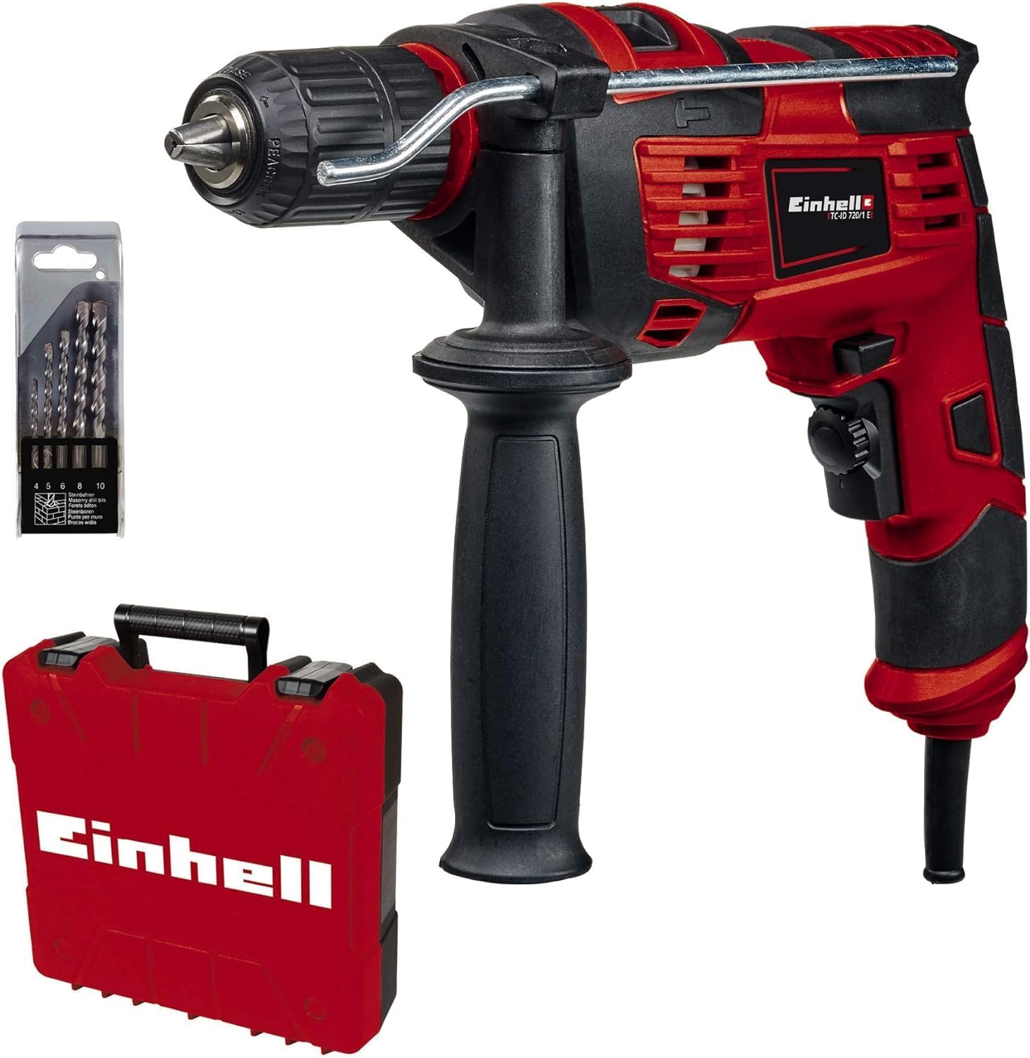 Mașină de găurit cu impact Einhell 720W/1 E Kit