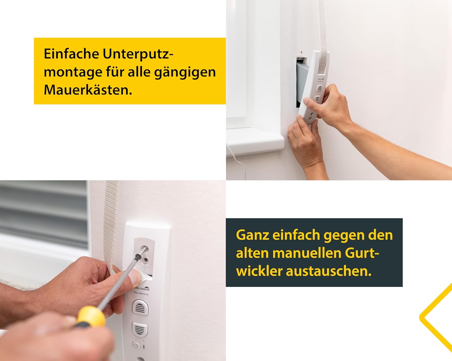Înfășurator electric cu bandă pentru rulouri Schellenberg 22745