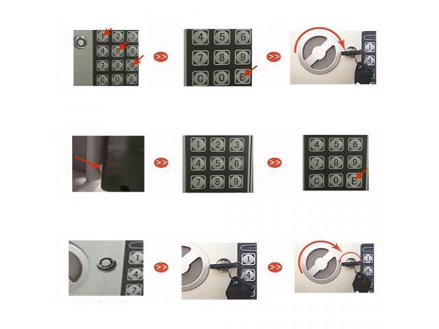 Seif profesional cu cifru electronic Malatec