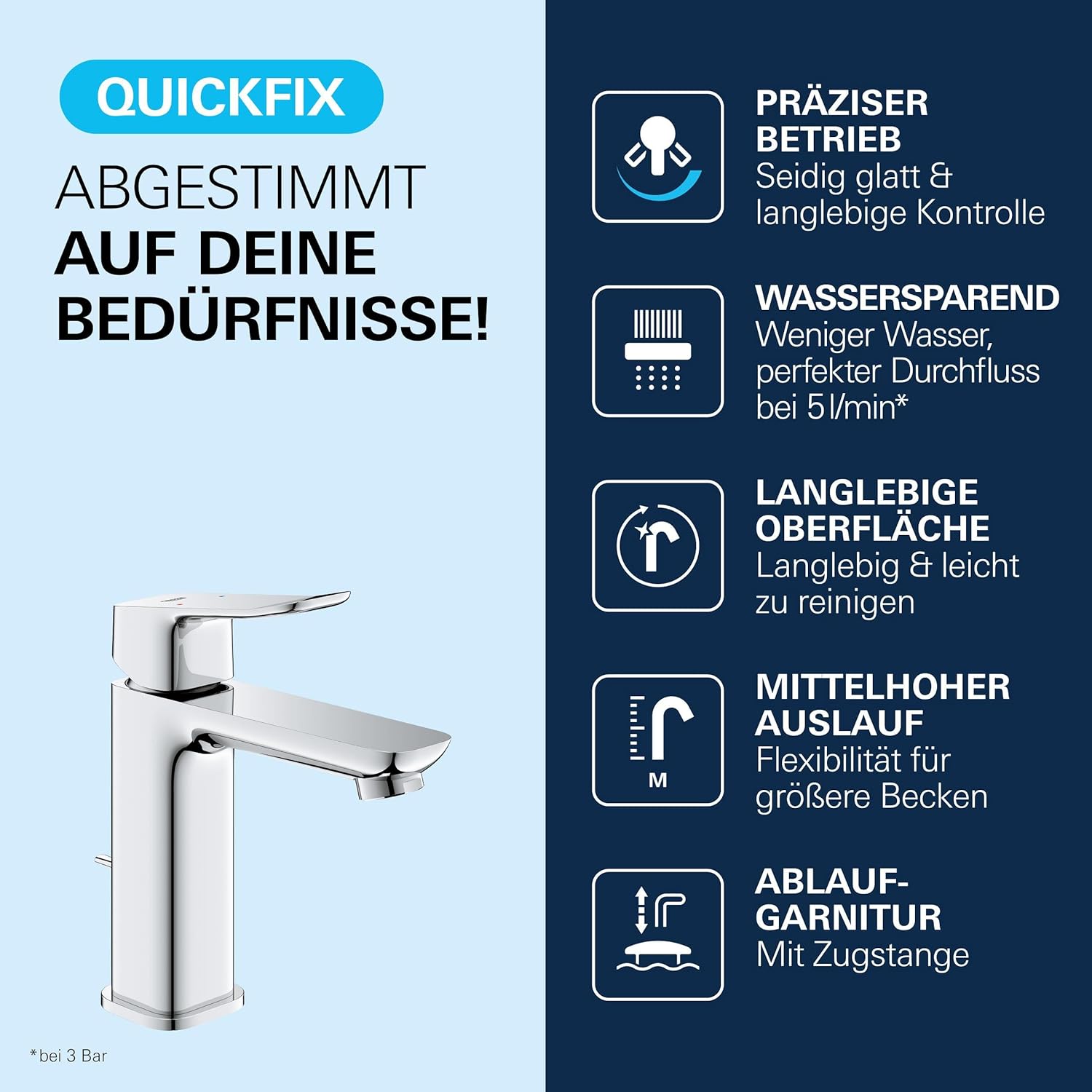 GROHE Dice, baterie monocomandă lavoar 1018320000