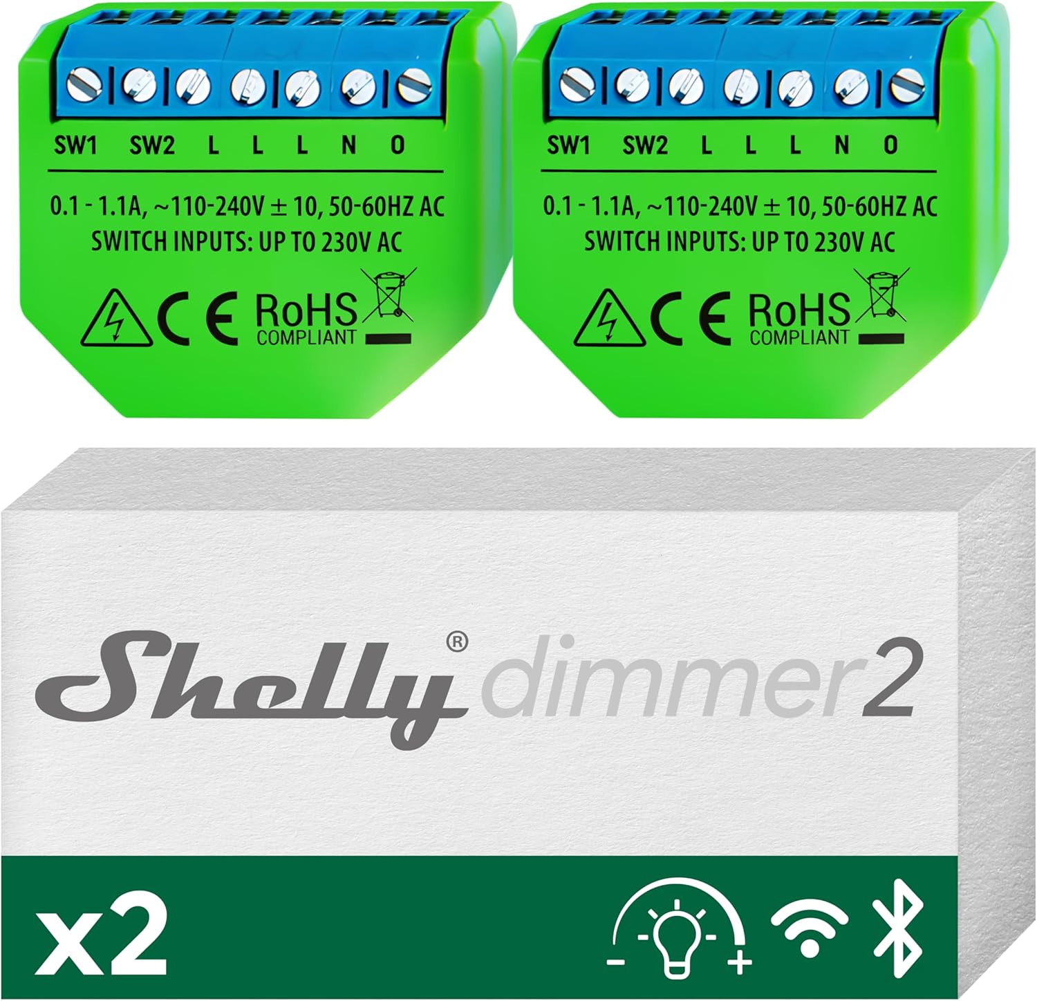Shelly Dimmer 2, pachet de 2