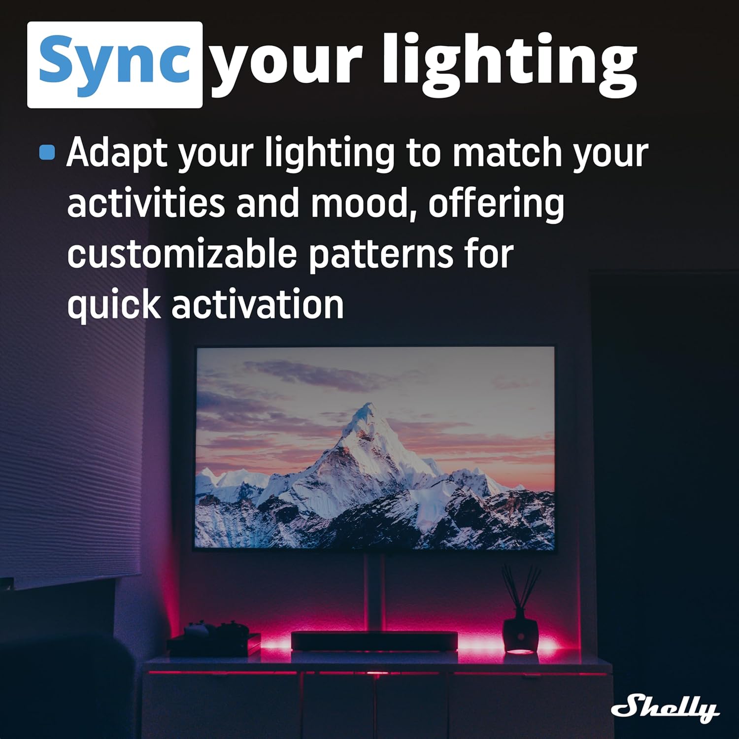 Shelly Plus RGBW PM - Controler Wi-Fi pentru benzi LED, 12-24 VDC