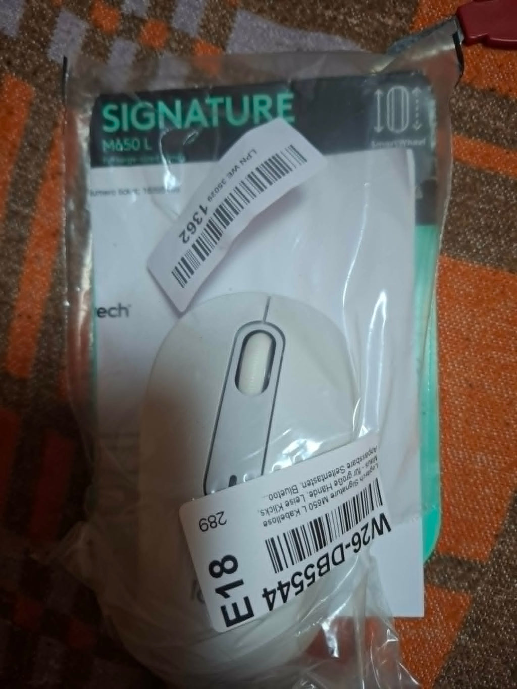 Mouse Logitech Signature M650 L Alb