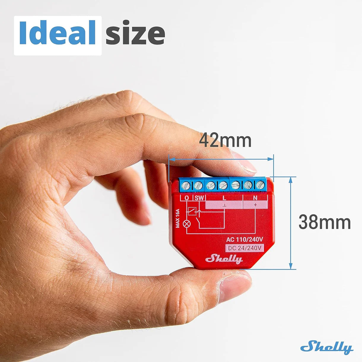 Shelly Plus 1PM - Releu inteligent cu măsurare consum