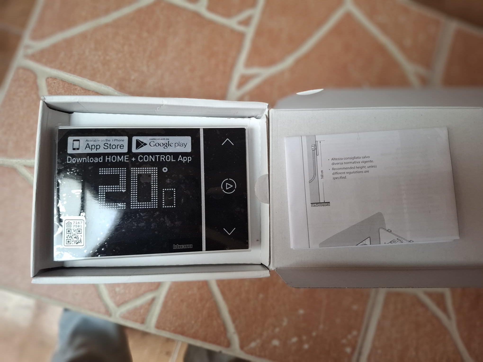Termostat Conectat Bticino Smarther2 with Netatmo incastrat