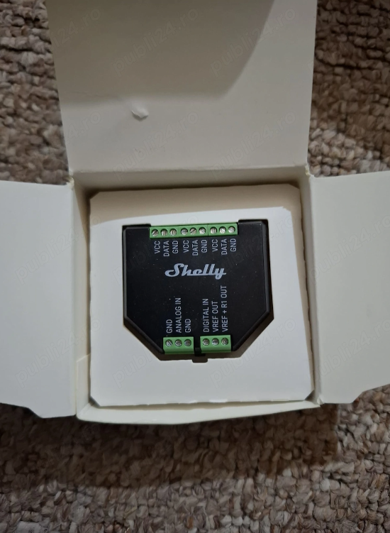 Modul Extensie Senzori Shelly Plus Add-On Temperatura Umitidate