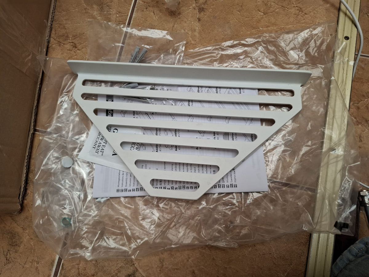 Hansgrohe AddStoris 41741700 – poliță de colț pentru duș – alb