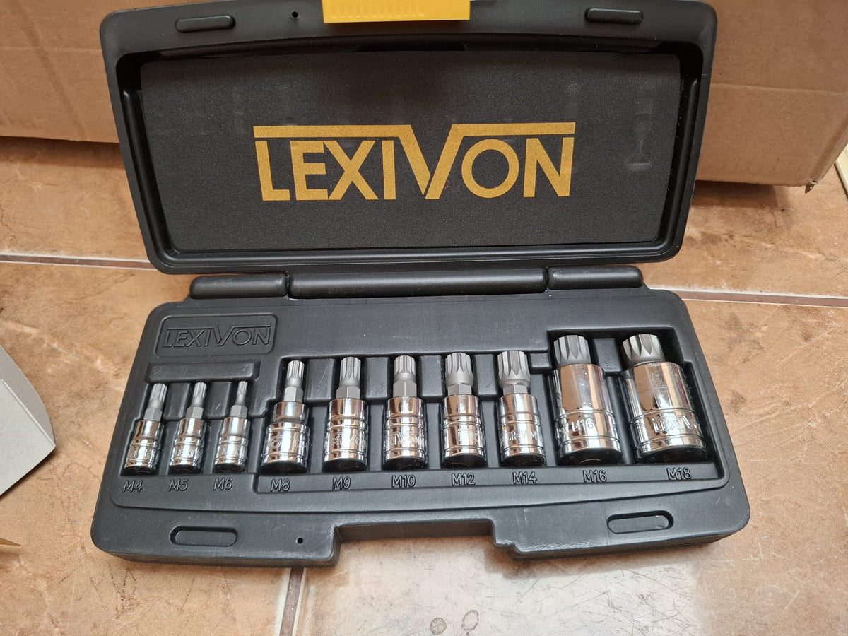 Set chei tubulare XZN spline Lexivon LX-145, 10 piese